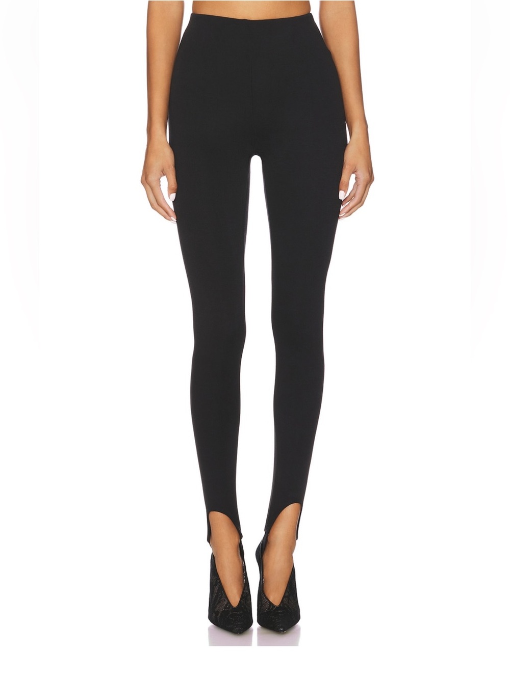Stirrup Zara Black High-Waist Leggings